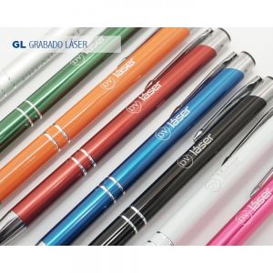 PLUMA METALICA TINTA NEGRA personalizada