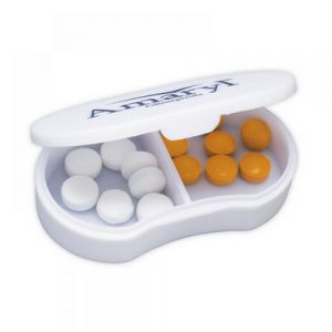 PASTILLERO OVALADO CON DOS COMPARTIMENTOS personalizada