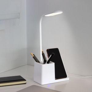 ORGANIZADOR DE ESCRITORIO CON LÁMPARA
